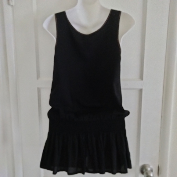 Hazel Embroidered Black Sleeveless Blouse Tank Top Size Small Boho Festival - Picture 4 of 12